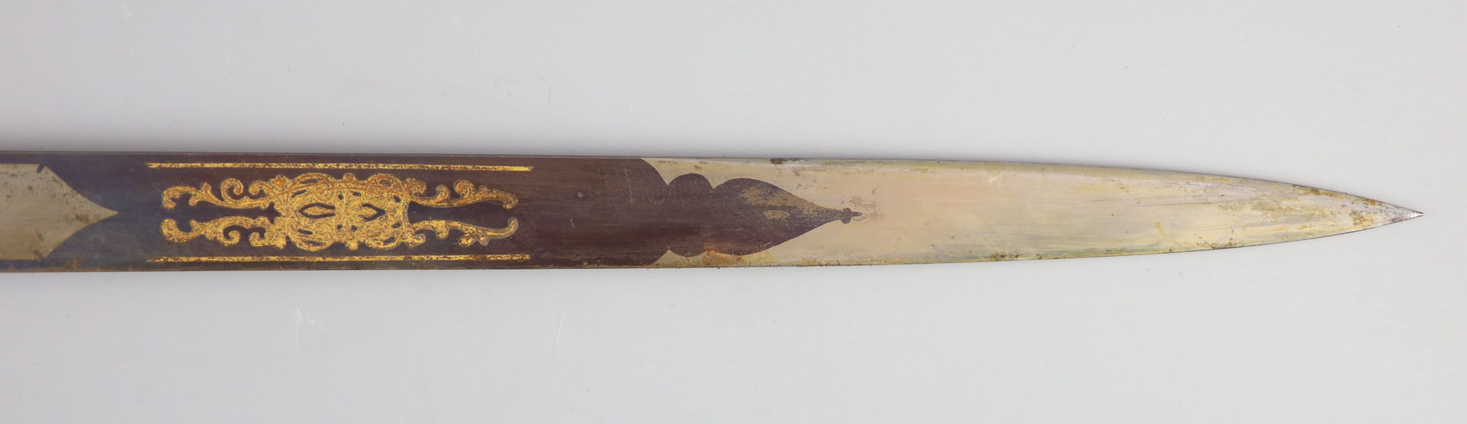 An Edward VII Naval officer’s dress dirk The Dirk blade 18